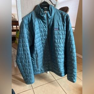 GUC Patagonia Men NANO jacket size LARGE Belay Blue